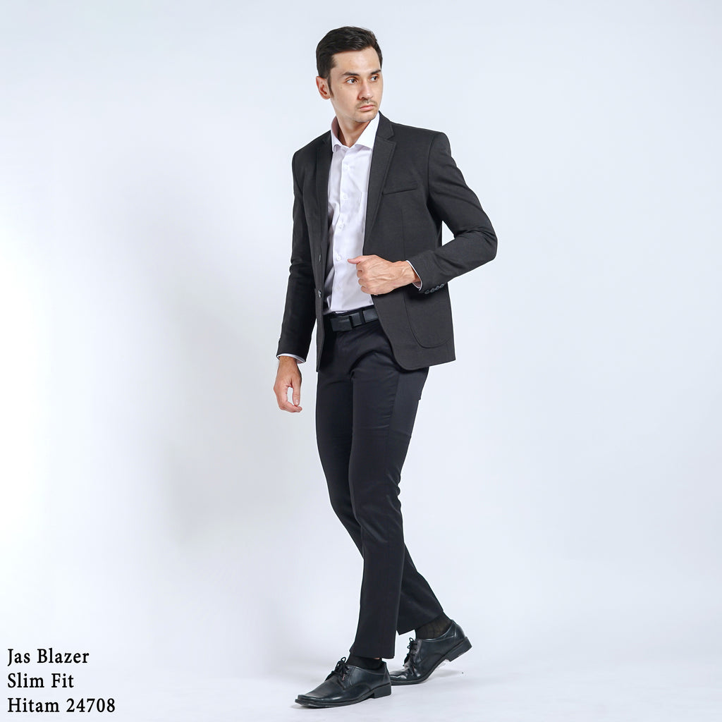Boss SUPER Men's Casual Slim Fit Blazer - Black (24708)