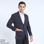 Boss SUPER Jas Blazer Casual Slim Fit Biru Tua Dark Navy 24710