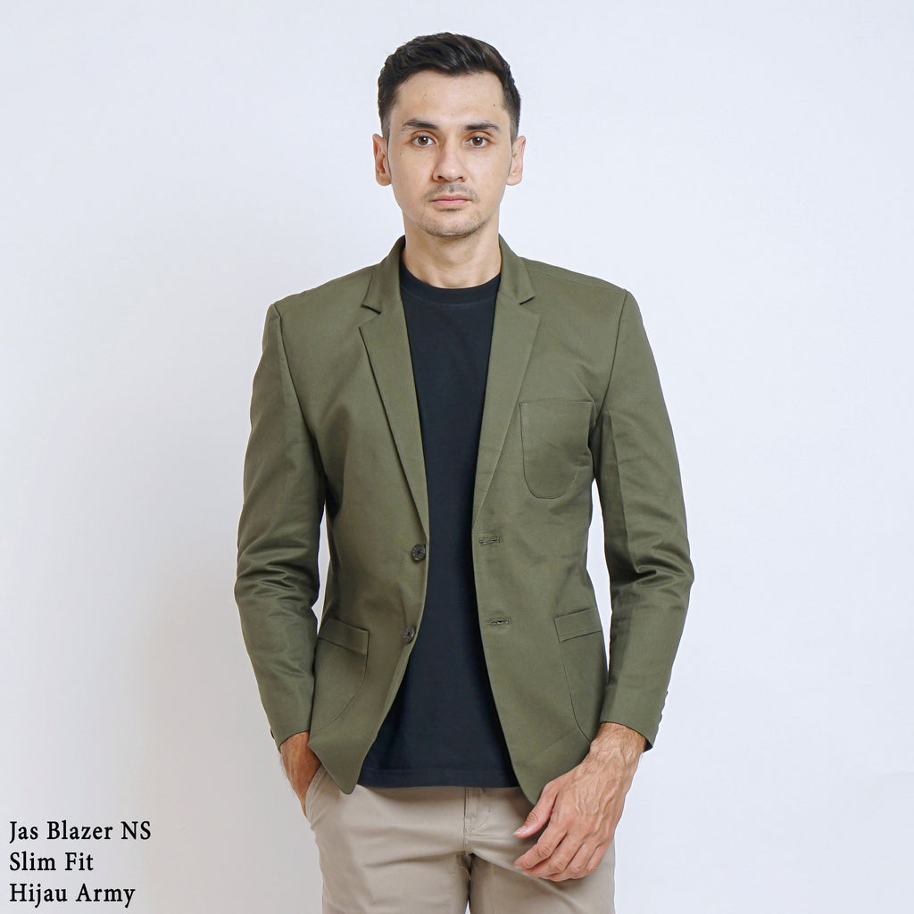 Boss SUPER Men's Casual Slim Fit Blazer - Army Green (NS)
