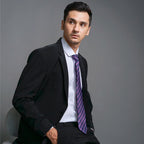 Boss SUPER Setelan Jas Formal Pria Regular Fit RJB Hitam