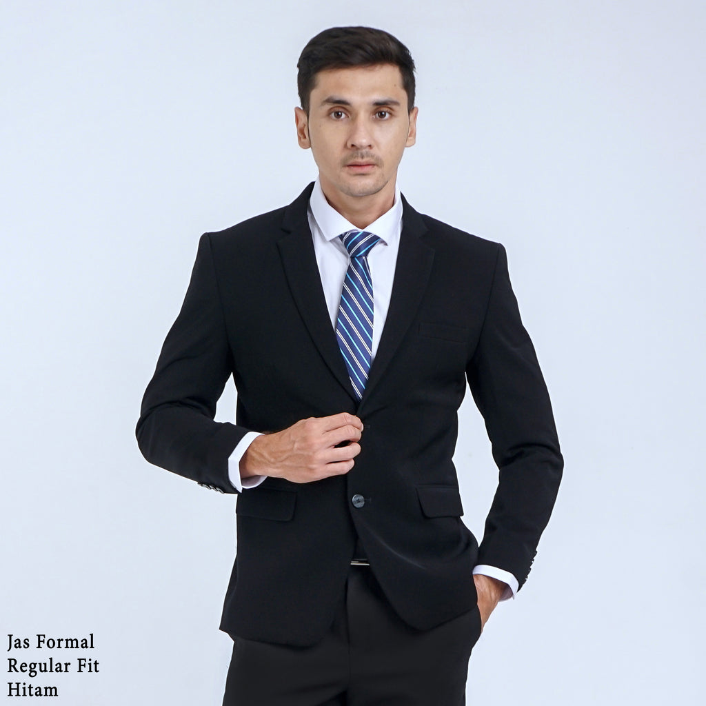 Boss SUPER Men's Formal Regular Fit Blazer - Black (RJB)