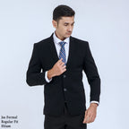 Boss SUPER Men's Formal Regular Fit Blazer - Black (RJB)