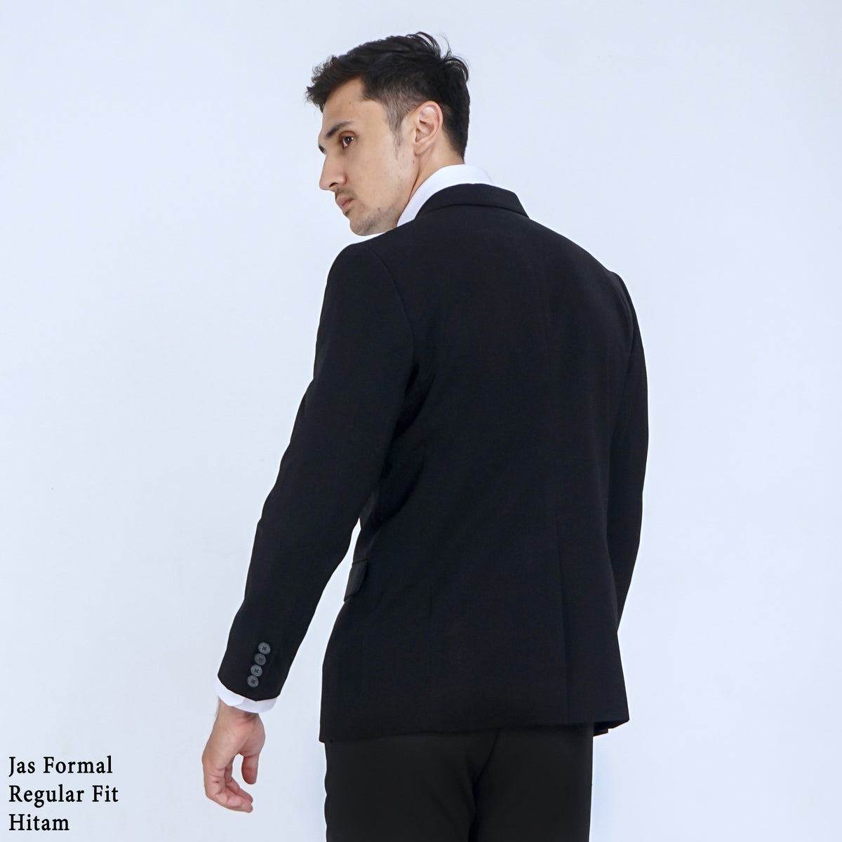Boss SUPER Jas Formal Pria Regular Fit RJB Hitam