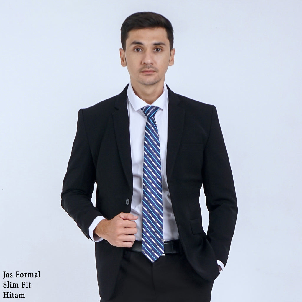 Boss SUPER Men's Formal Slim Fit Blazer - Black (RJB)