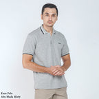 Boss SUPER Kaos Polo / Polo Shirt Pria Regular Fit Abu Muda Misty