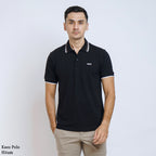 Boss SUPER Kaos Polo / Polo Shirt Pria Regular Fit Hitam