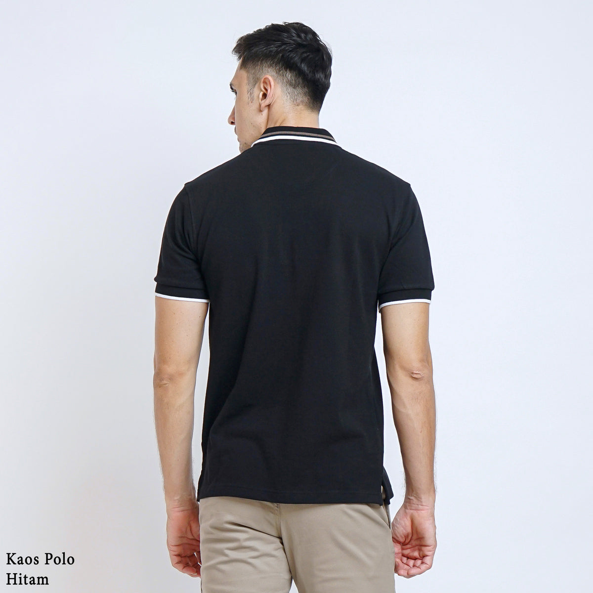 Boss SUPER Kaos Polo / Polo Shirt Pria Regular Fit Hitam