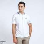 Boss SUPER Kaos Polo / Polo Shirt Pria Regular Fit Putih