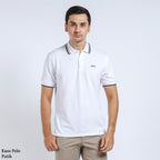 Boss SUPER Kaos Polo / Polo Shirt Pria Regular Fit Putih