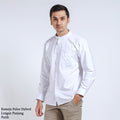 Boss SUPER Kemeja Polos Basic Pria Oxford Shanghai Lengan Panjang Slim Fit OX Putih