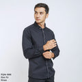 Boss SUPER Men's Pique Cotton Long Sleeve Slim Fit Shirt - Black (PQ04)
