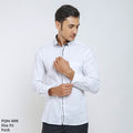Boss SUPER Men's Pique Cotton Long Sleeve Slim Fit Shirt - White (PQ04)