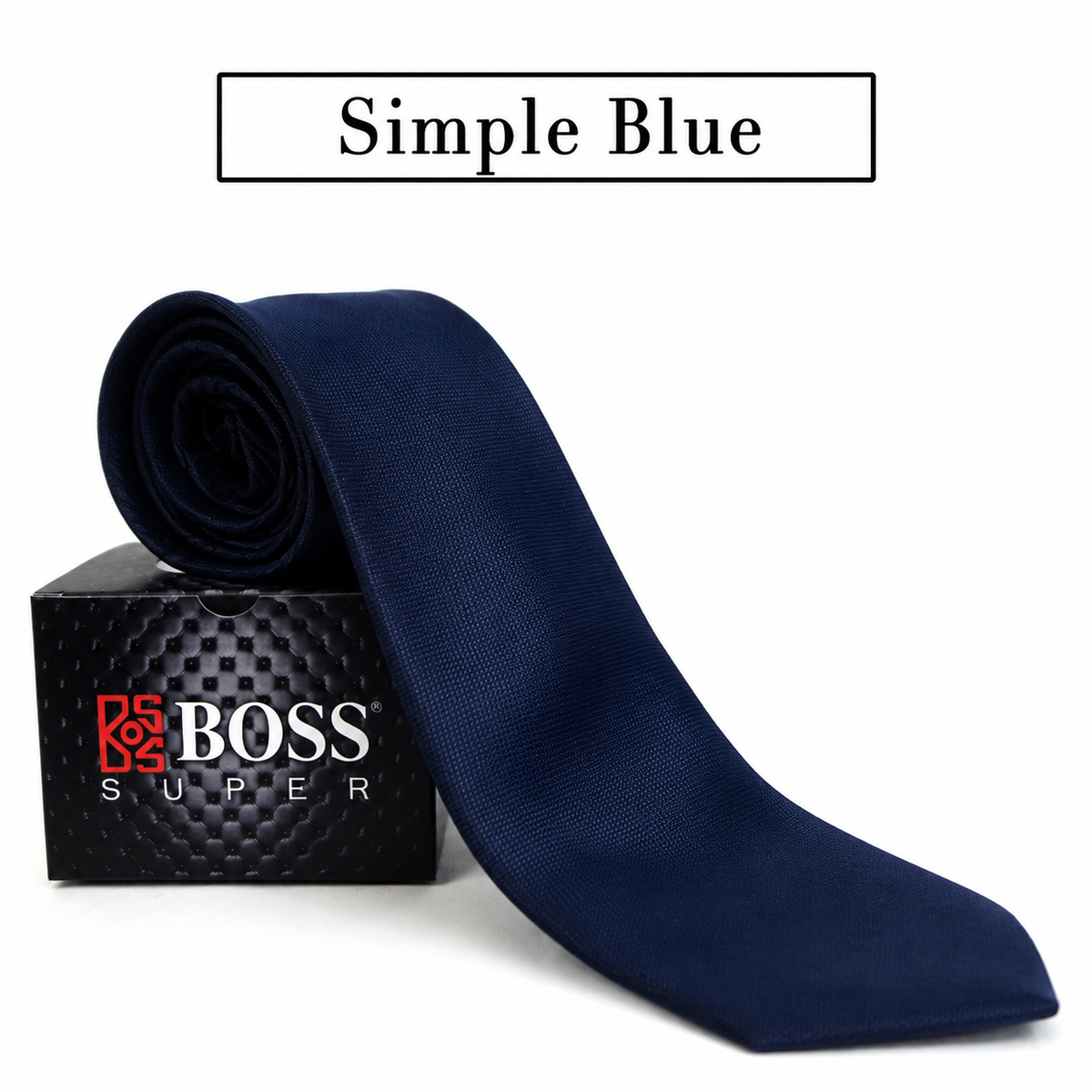 Boss SUPER Dasi Panjang Formal Pria Polos Motif
