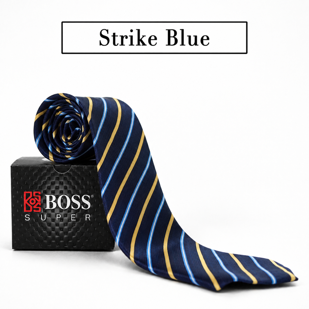 Boss SUPER Dasi Panjang Formal Pria Polos Motif