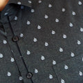Boss SUPER Kemeja Motif Pria Lengan Pendek Regular Fit 244