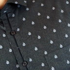Boss SUPER Kemeja Motif Pria Lengan Pendek Regular Fit 244