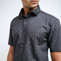Boss SUPER Kemeja Motif Pria Lengan Pendek Slim Fit 1267