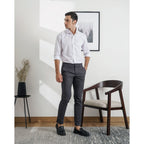 Boss SUPER Celana Panjang Chino Pria Slim Fit Abu