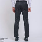 Boss SUPER Men's Formal Regular Fit Trousers - Black (Optima Stretch)