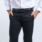 Boss SUPER Men's Formal Slim Fit Trousers - Black (HT)