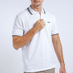 Boss SUPER Kaos Polo / Polo Shirt Pria Regular Fit Putih