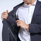 Boss SUPER Jas Blazer Casual Slim Fit Biru Tua Dark Navy 24710