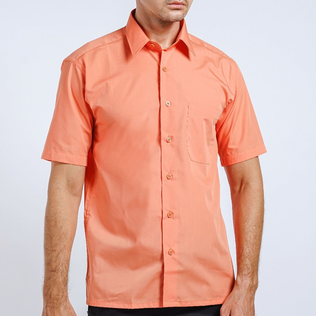Boss SUPER Men's Short Sleeve Basic Shirt - Orange