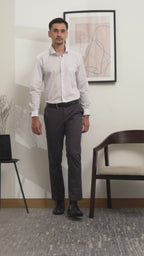 Boss SUPER Celana Panjang Chino Pria Slim Fit Abu