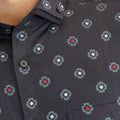 Boss SUPER Kemeja Motif Pria Lengan Pendek Slim Fit 1255