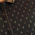 Boss SUPER Kemeja Motif Pria Lengan Pendek Slim Fit 1256