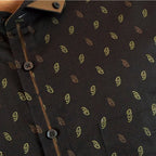 Boss SUPER Kemeja Motif Pria Lengan Pendek Slim Fit 1256